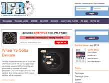 Tablet Screenshot of ifr-magazine.com
